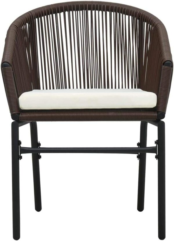 Craft Furniture,Garden Chairs,Comfortable Cushion,  Brown,PVC Rattan - Image 7