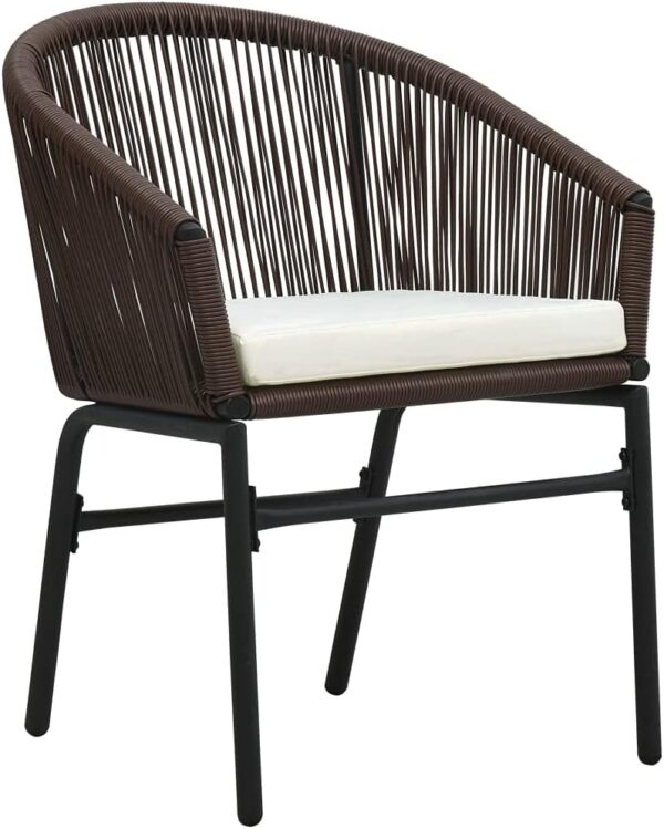 Craft Furniture,Garden Chairs,Comfortable Cushion,  Brown,PVC Rattan - Image 5