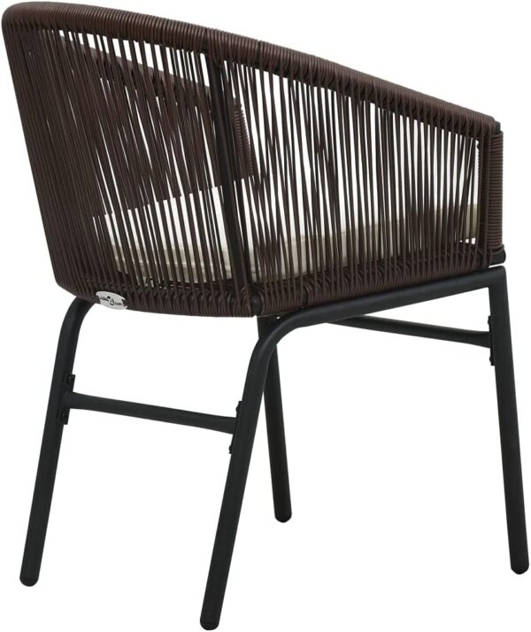 Craft Furniture,Garden Chairs,Comfortable Cushion,  Brown,PVC Rattan - Image 4