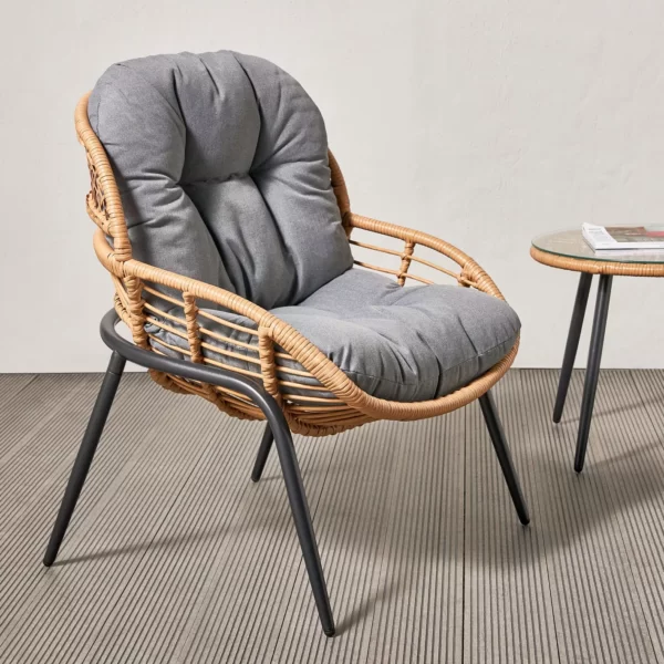 Craft furniture Dorian 2-Seater Glass Top Tea Set