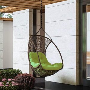 CRAFT FURNITURE SINGLE SEATER HANGING SWING WITHOUT STAND FOR BALCONY , GARDEN SWING