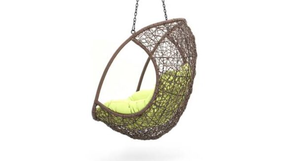 CRAFT FURNITURE SINGLE SEATER HANGING SWING WITHOUT STAND FOR BALCONY , GARDEN SWING