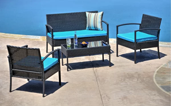 CRAFT FURNITURE :- OUTDOOR SOFA SET 2 SEATER , 2 SINGLE SEATER AND 1 CENTER TABLE SET