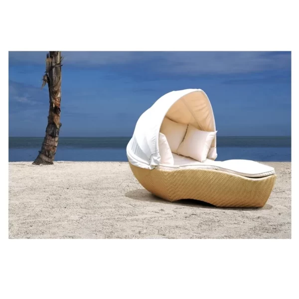 Craft Furniture Boat shaped day bed with canopy
