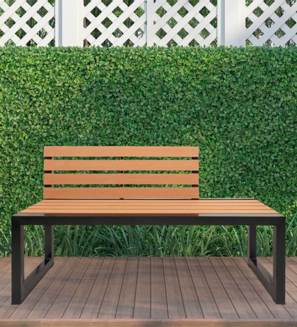 Uranus Bench in Brown Finish, By Craft Furniture
