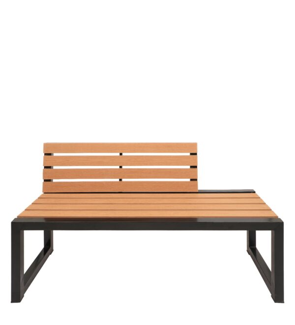 Uranus Bench in Brown Finish, By Craft Furniture