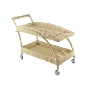 Wicker Handle Trolley Craft Furniture